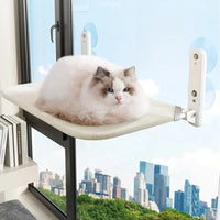 1 Pcs Foldable Cat Hammock Window Breathable Cloth Windowsill Cat Bed Capacity of 10KG Cat Litter Cat Accessories Cat Supplies