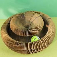 Round Corrugated Scratching Post Toys Set